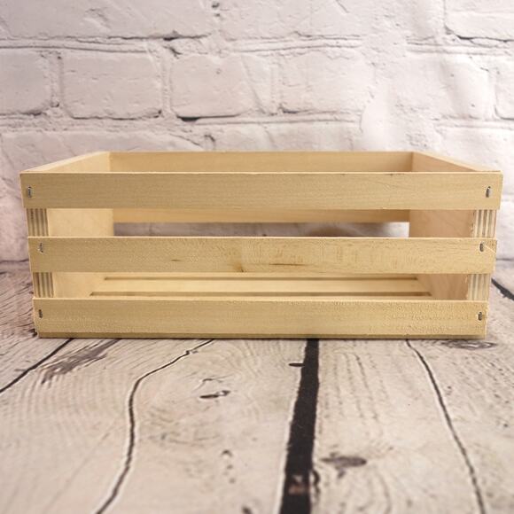 Wooden CD And Craft Storage Crate - Picture 1 of 7